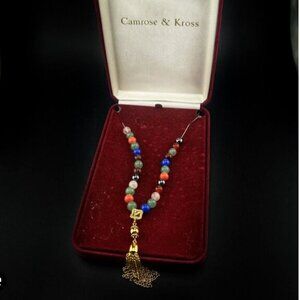 NIB Vintage Camrose & Kross necklace from Jackie O collection, Greek worry beads